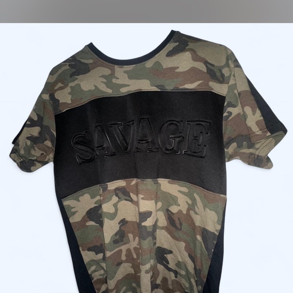 Galaxy By Harvic Black and Gray T-Shirt - Picture 1 of 3